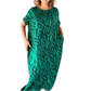 Oversize-T-Shirt-Midikleid mit Animalprint