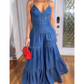Sexy rückenfreier Jumpsuit mit V-Ausschnitt für Damen