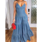 Sexy rückenfreier Jumpsuit mit V-Ausschnitt für Damen