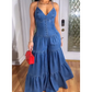 Sexy rückenfreier Jumpsuit mit V-Ausschnitt für Damen