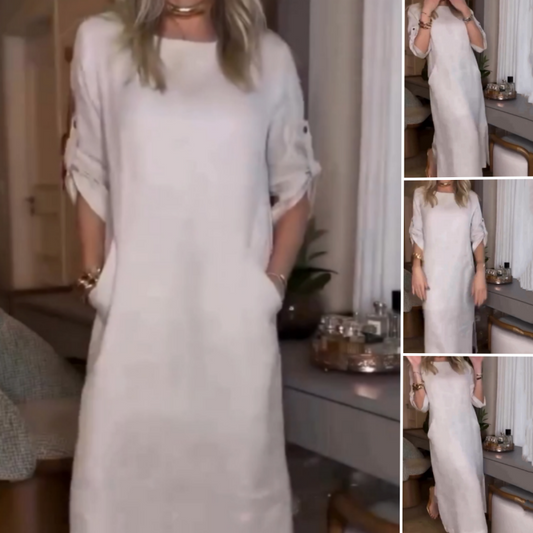 🍃Lockeres, bequemes, vielseitiges langes Damenkleid