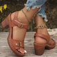 🥰Maximal 49% Rabatt👡Damen Sandalen mit Blockabsatz