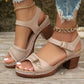 🥰Maximal 49% Rabatt👡Damen Sandalen mit Blockabsatz
