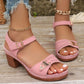 🥰Maximal 49% Rabatt👡Damen Sandalen mit Blockabsatz