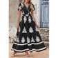 Dames Casual V-Hals Boho Maxi Jurk