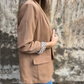 ✨🐆Stylischer Damenblazer mit Leopardenmuster-Futter
