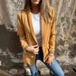✨🐆Stylischer Damenblazer mit Leopardenmuster-Futter