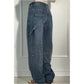 ✨👖Strassjeans mit geradem Bein für Frauen