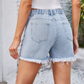 Punk-Jeansshorts mit Fransen