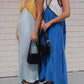 Ärmelloses Maxikleid mit V-Ausschnitt