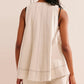 Damen-Set aus Tanktop mit Rundhalsausschnitt und Shorts mit hoher Taille