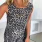 Ärmelloses Minikleid mit Leopardenmuster für Damen