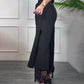 Sexy, mit Spitze gefütterte Hose mit weitem Bein für Damen