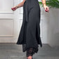 Sexy, mit Spitze gefütterte Hose mit weitem Bein für Damen