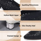 🔥Zeitlich begrenzter Rabatt👡Slipper aus Mesh mit Kristallen und dickem Absatz