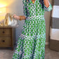 🎉Frühlings-Sonderangebot 49% Rabatt🌸💐Maxikleid für Damen mit geometrischem Print und V-Ausschnitt