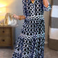 🎉Frühlings-Sonderangebot 49% Rabatt🌸💐Maxikleid für Damen mit geometrischem Print und V-Ausschnitt