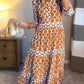 🎉Frühlings-Sonderangebot 49% Rabatt🌸💐Maxikleid für Damen mit geometrischem Print und V-Ausschnitt