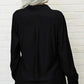 Damen-Hemd mit einfarbigem Revers und langen Ärmeln und Button-Down-Kragen
