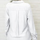 Damen-Hemd mit einfarbigem Revers und langen Ärmeln und Button-Down-Kragen