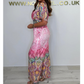 🌷Sommer-Schnäppchen – 49% Rabatt🩵Jumpsuit mit Boho-Print und weitem Bein