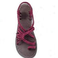 Flache Sandalen mit geflochtenem Riemen für Frauen