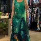 🌸49% rabatt🌸Damen lockeres bedrucktes ärmelloses Maxikleid