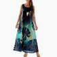 🌸49% rabatt🌸Damen lockeres bedrucktes ärmelloses Maxikleid