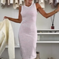 Gestreiftes Slim Fit Tankkleid für Damen
