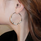 🌺 LIMITIERT: 49% RABATT! 🔥  Wer zuerst kauft, bekommt zuerst!！！Circle Earrings with Zirconia