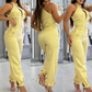 Ärmelloses Crop-Top und High-Waist-Hose-Outfit für Damen