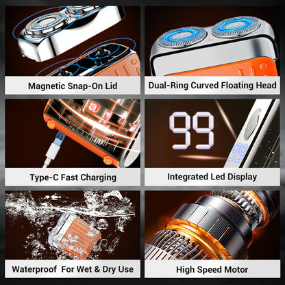 Magnetic Rechargeable Electric Razor