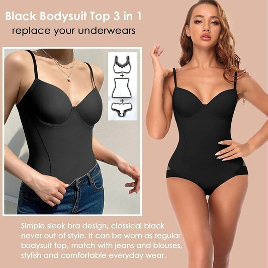👙 49 % RABATT! 🔥 Figurformende Unterwäsche mit BH – Verstellbarer Bund, schlankmachender Effekt & angenehmer Tragekomfort unter der Kleidung 💃