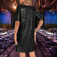 Damenmode Elegantes Paillettenkleid