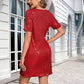 Damenmode Elegantes Paillettenkleid
