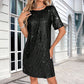 Damenmode Elegantes Paillettenkleid