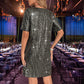 Damenmode Elegantes Paillettenkleid