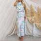 Love In The Garden Maxikleid mit Blumenmuster, Neckholder und elastischer Taille
