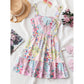 🌸 Romantik blüht! Ein ärmelloser Minirock mit Blumenmuster für sommerliche Eleganz 👗
