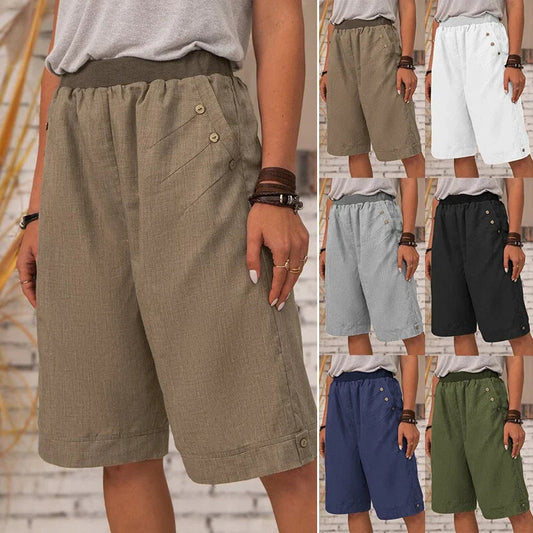 🔥49% Rabatt💥Freizeit-Shorts mit Taschen für den Sommer für Damen