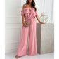 🌺Schulterfreier Rüschen-Jumpsuit für Damen🍑