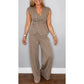💋Elegantes Damen-Set aus Oberteil und Hose mit V-Ausschnitt