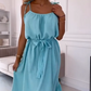 💕Was soll ich morgen anziehen?💕Einfarbiges, locker sitzendes Damenkleid