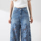 💃Sommermode vorwärts🌸🔥 Gespleißte Jeans mit Spitze