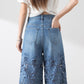💃Sommermode vorwärts🌸🔥 Gespleißte Jeans mit Spitze