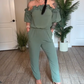 🌸Schulterfreier Rüschen-Jumpsuit | Entspannt und raffiniert auf Knopfdruck✨
