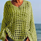 🎉Begrenzter Verkauf🎉Lässiges, einfarbiges Häkel-Stricktop für Damen