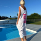 Lockerer ärmelloser Jumpsuit mit V-Ausschnitt für Damen im Sommer