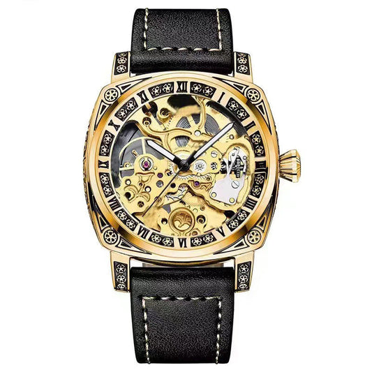 💥Heißer Verkauf 49% Rabatt⌚Business-Mode-Analoguhr mit rundem Zifferblatt und Lederarmband
