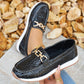 Elegante Loafer für Damen in Uni-Farben mit dicker Sohle